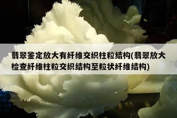 翡翠鉴定放大有纤维交织柱粒结构(翡翠放大检查纤维柱粒交织结构至粒状纤维结构)