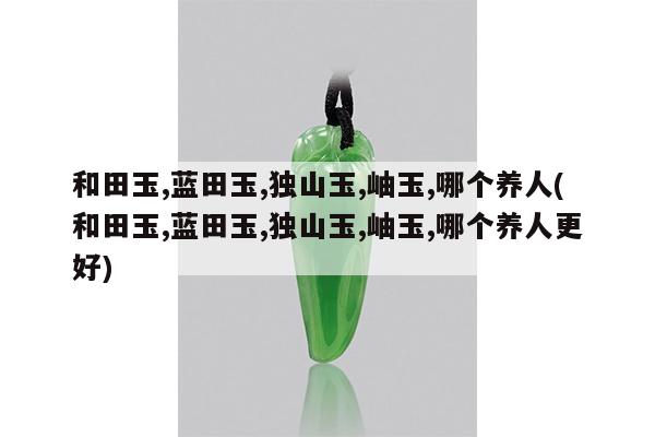 和田玉,蓝田玉,独山玉,岫玉,哪个养人(和田玉,蓝田玉,独山玉,岫玉,哪个养人更好)