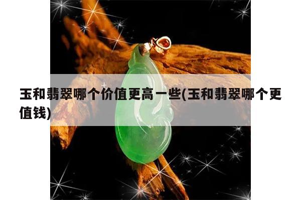 玉和翡翠哪个价值更高一些(玉和翡翠哪个更值钱)