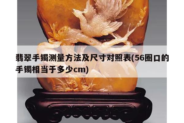 翡翠手镯测量方法及尺寸对照表(56圈口的手镯相当于多少cm)