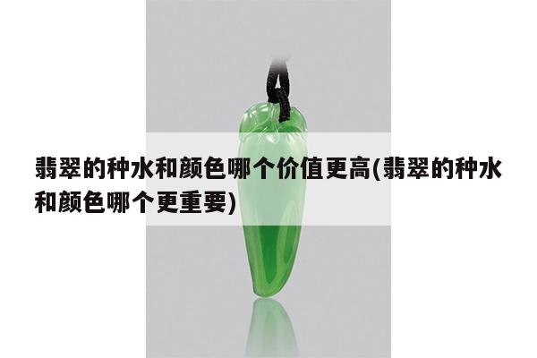 翡翠的种水和颜色哪个价值更高(翡翠的种水和颜色哪个更重要)