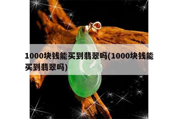 1000块钱能买到翡翠吗(1000块钱能买到翡翠吗)