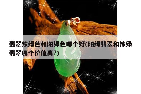 翡翠辣绿色和阳绿色哪个好(阳绿翡翠和辣绿翡翠哪个价值高?)