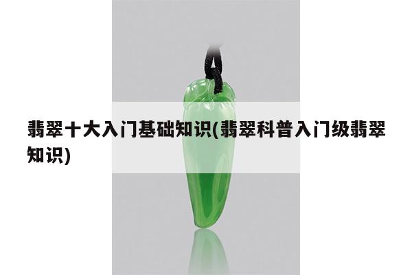 翡翠十大入门基础知识(翡翠科普入门级翡翠知识)