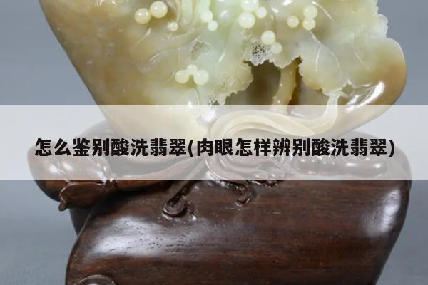 怎么鉴别酸洗翡翠(肉眼怎样辨别酸洗翡翠)