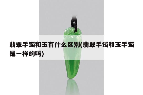 翡翠手镯和玉有什么区别(翡翠手镯和玉手镯是一样的吗)