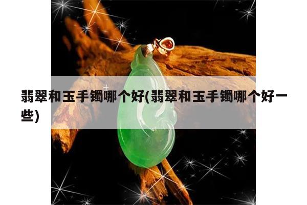 翡翠和玉手镯哪个好(翡翠和玉手镯哪个好一些)