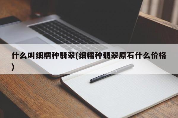 什么叫细糯种翡翠(细糯种翡翠原石什么价格)