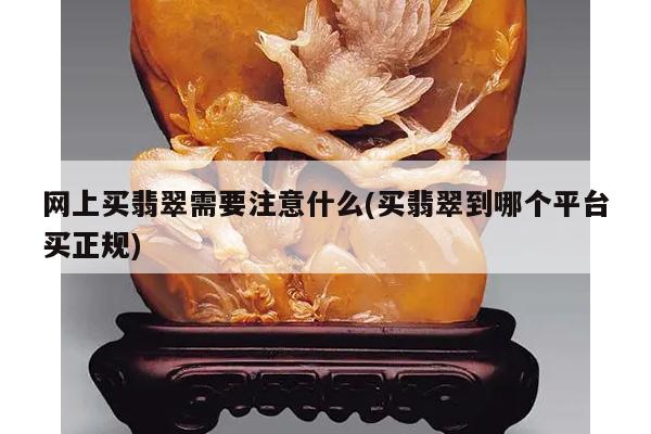 网上买翡翠需要注意什么(买翡翠到哪个平台买正规)