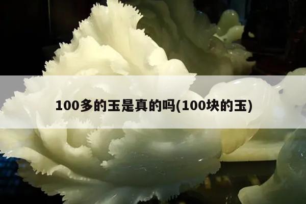 100多的玉是真的吗(100块的玉)