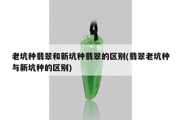 老坑种翡翠和新坑种翡翠的区别(翡翠老坑种与新坑种的区别)