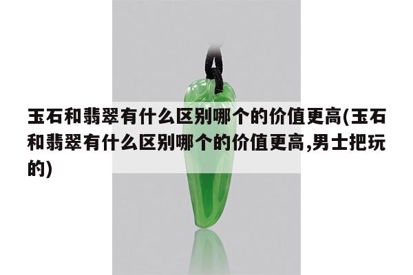 玉石和翡翠有什么区别哪个的价值更高(玉石和翡翠有什么区别哪个的价值更高,男士把玩的)