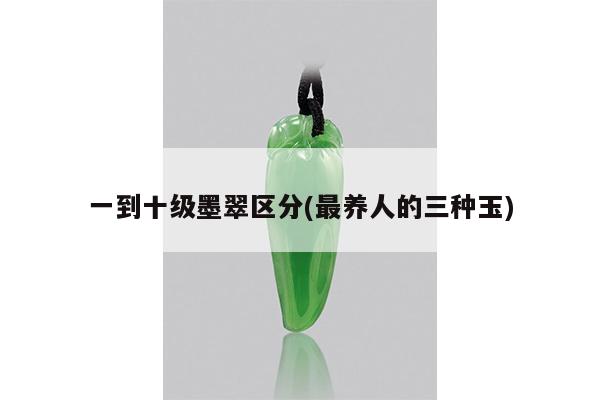 一到十级墨翠区分(最养人的三种玉)