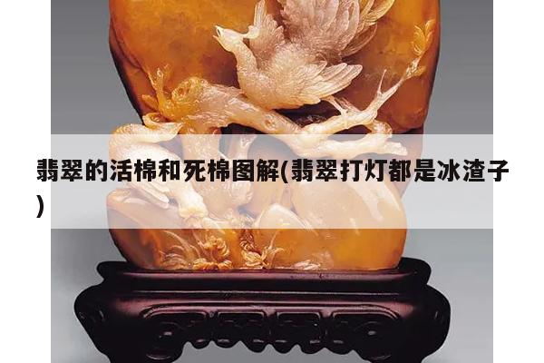 翡翠的活棉和死棉图解(翡翠打灯都是冰渣子)
