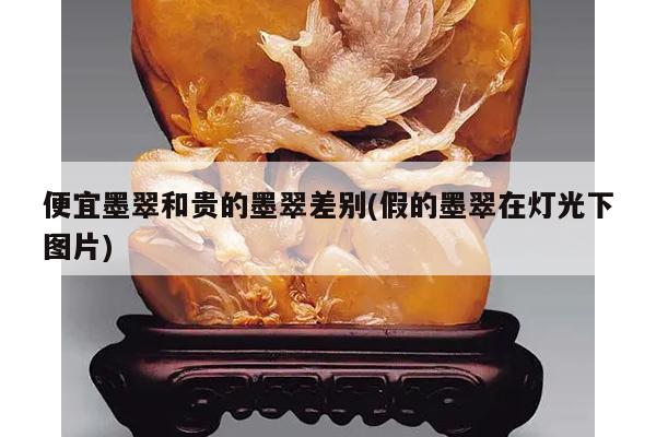 便宜墨翠和贵的墨翠差别(假的墨翠在灯光下图片)