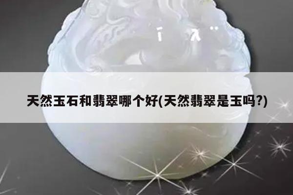 天然玉石和翡翠哪个好(天然翡翠是玉吗?)