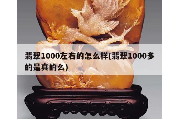 翡翠1000左右的怎么样(翡翠1000多的是真的么)