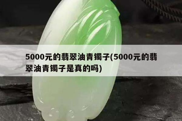 5000元的翡翠油青镯子(5000元的翡翠油青镯子是真的吗)