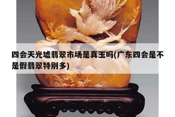 四会天光墟翡翠市场是真玉吗(广东四会是不是假翡翠特别多)