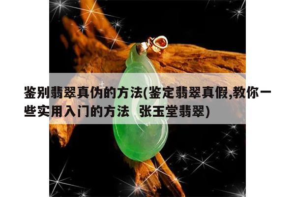 鉴别翡翠真伪的方法(鉴定翡翠真假,教你一些实用入门的方法 张玉堂翡翠)