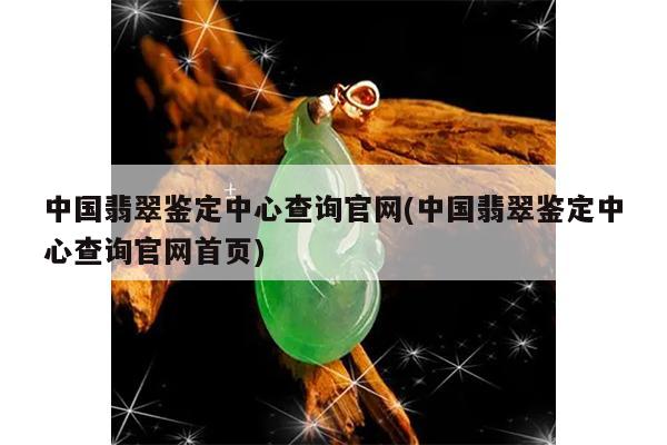 中国翡翠鉴定中心查询官网(中国翡翠鉴定中心查询官网首页)