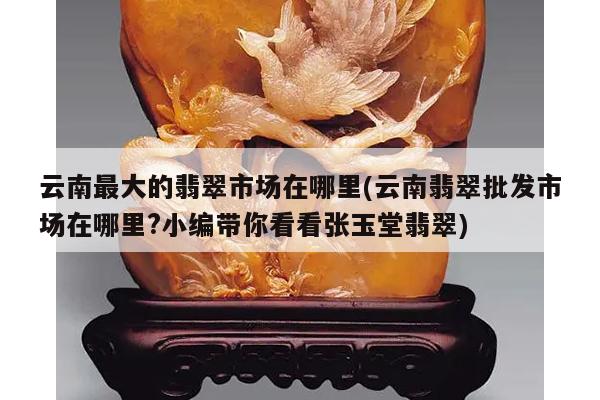 云南最大的翡翠市场在哪里(云南翡翠批发市场在哪里?小编带你看看张玉堂翡翠)