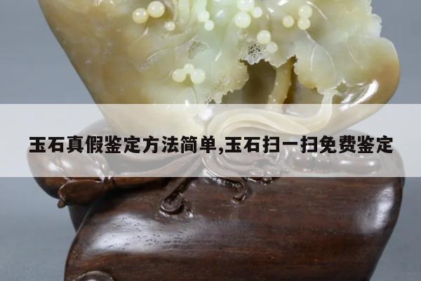 玉石真假鉴定方法简单,玉石扫一扫免费鉴定