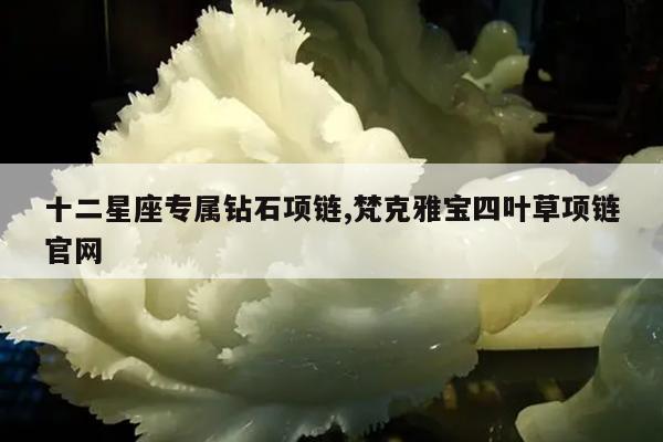 十二星座专属钻石项链,梵克雅宝四叶草项链官网