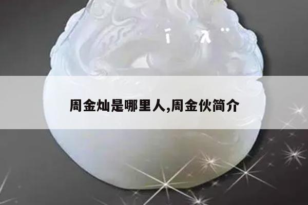 周金灿是哪里人,周金伙简介