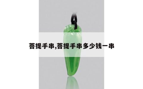 菩提手串,菩提手串多少钱一串