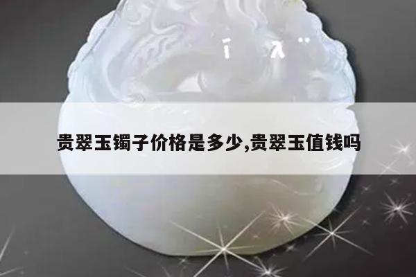 贵翠玉镯子价格是多少,贵翠玉值钱吗
