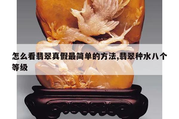 怎么看翡翠真假最简单的方法,翡翠种水八个等级