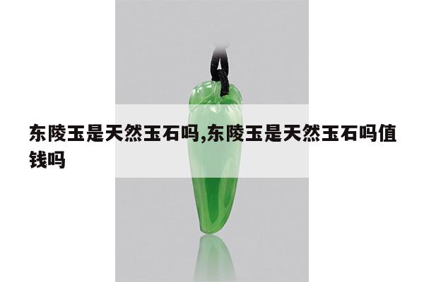 东陵玉是天然玉石吗,东陵玉是天然玉石吗值钱吗