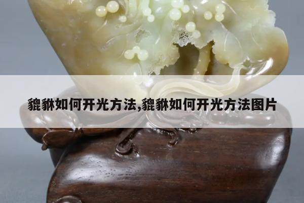貔貅如何开光方法,貔貅如何开光方法图片