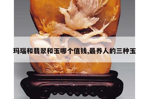 玛瑙和翡翠和玉哪个值钱,最养人的三种玉