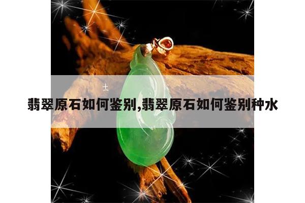 翡翠原石如何鉴别,翡翠原石如何鉴别种水