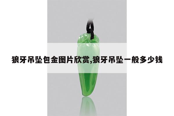 狼牙吊坠包金图片欣赏,狼牙吊坠一般多少钱