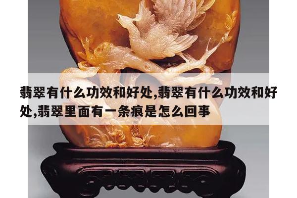 翡翠有什么功效和好处,翡翠有什么功效和好处,翡翠里面有一条痕是怎么回事
