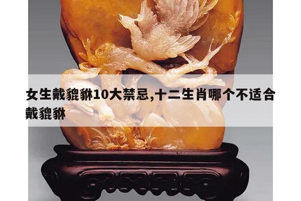 女生戴貔貅10大禁忌,十二生肖哪个不适合戴貔貅