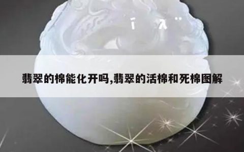 翡翠的棉能化开吗,翡翠的活棉和死棉图解