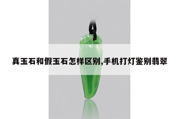 真玉石和假玉石怎样区别,手机打灯鉴别翡翠