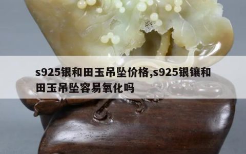 s925银和田玉吊坠价格,s925银镶和田玉吊坠容易氧化吗