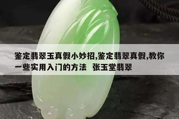鉴定翡翠玉真假小妙招,鉴定翡翠真假,教你一些实用入门的方法 张玉堂翡翠