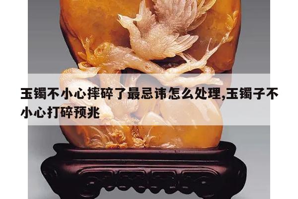 玉镯不小心摔碎了最忌讳怎么处理,玉镯子不小心打碎预兆