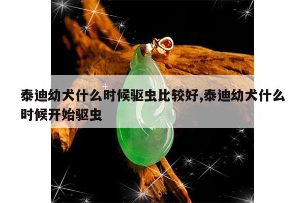 泰迪幼犬什么时候驱虫比较好,泰迪幼犬什么时候开始驱虫