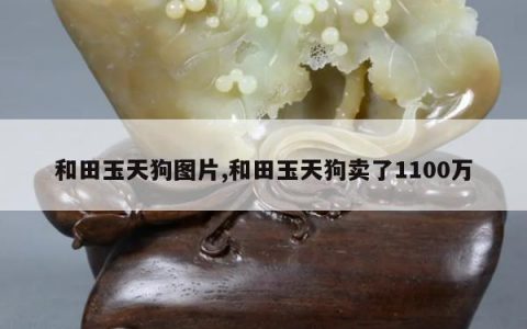 和田玉天狗图片,和田玉天狗卖了1100万