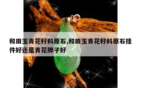 和田玉青花籽料原石,和田玉青花籽料原石挂件好还是青花牌子好
