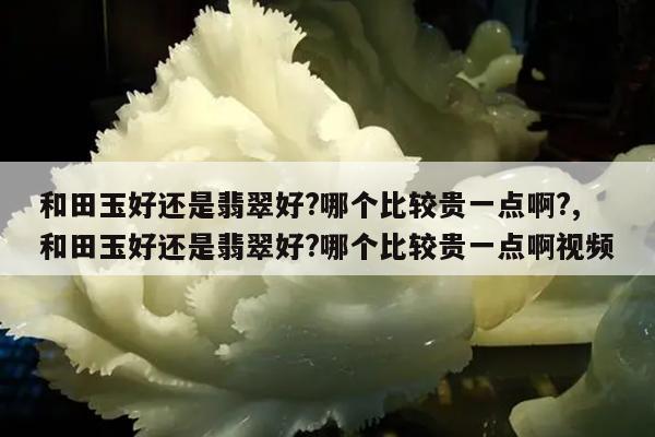 和田玉好还是翡翠好?哪个比较贵一点啊?,和田玉好还是翡翠好?哪个比较贵一点啊视频