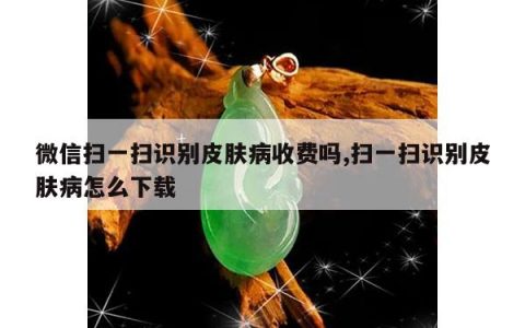 微信扫一扫识别皮肤病收费吗,扫一扫识别皮肤病怎么下载