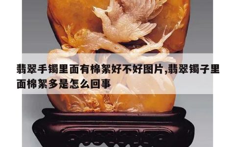 翡翠手镯里面有棉絮好不好图片,翡翠镯子里面棉絮多是怎么回事